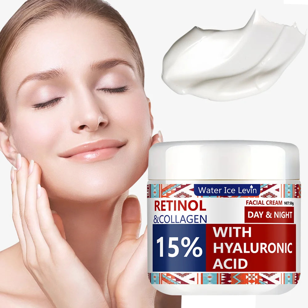 Retinol Lifting Firming Cream Collagen Smooth wrinkles Face Cream For Moisturizer Whitening Brighten Skin Products 50g Qme