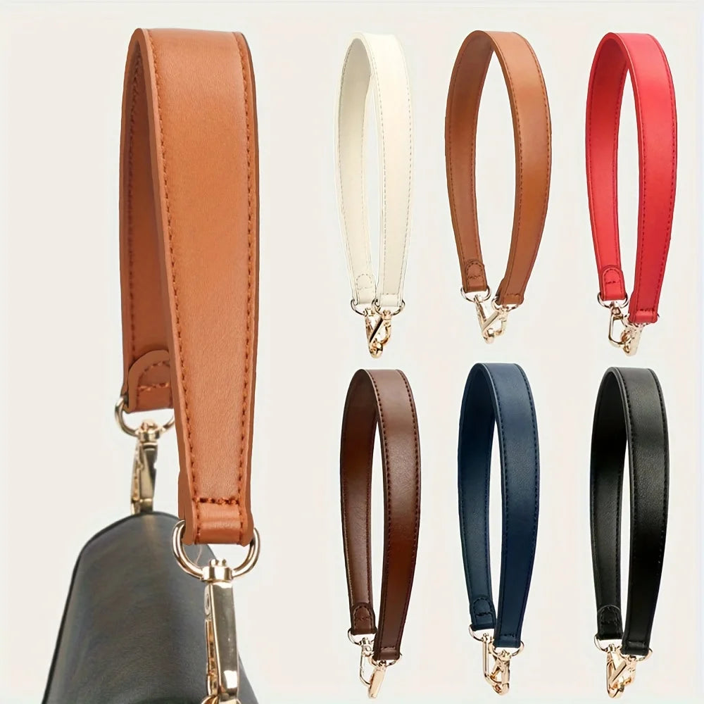 Advanced Detachable Leather Handbag Straps, Hardware Buckle Accessories, DIY Diagonal Bag Handles, Leather Straps for Handbags. Qme