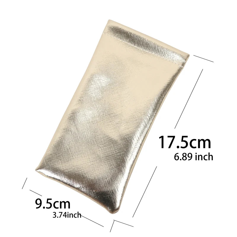 Soft PU Leather Protable Women Sunglasses Protector Travel Pouch Qme