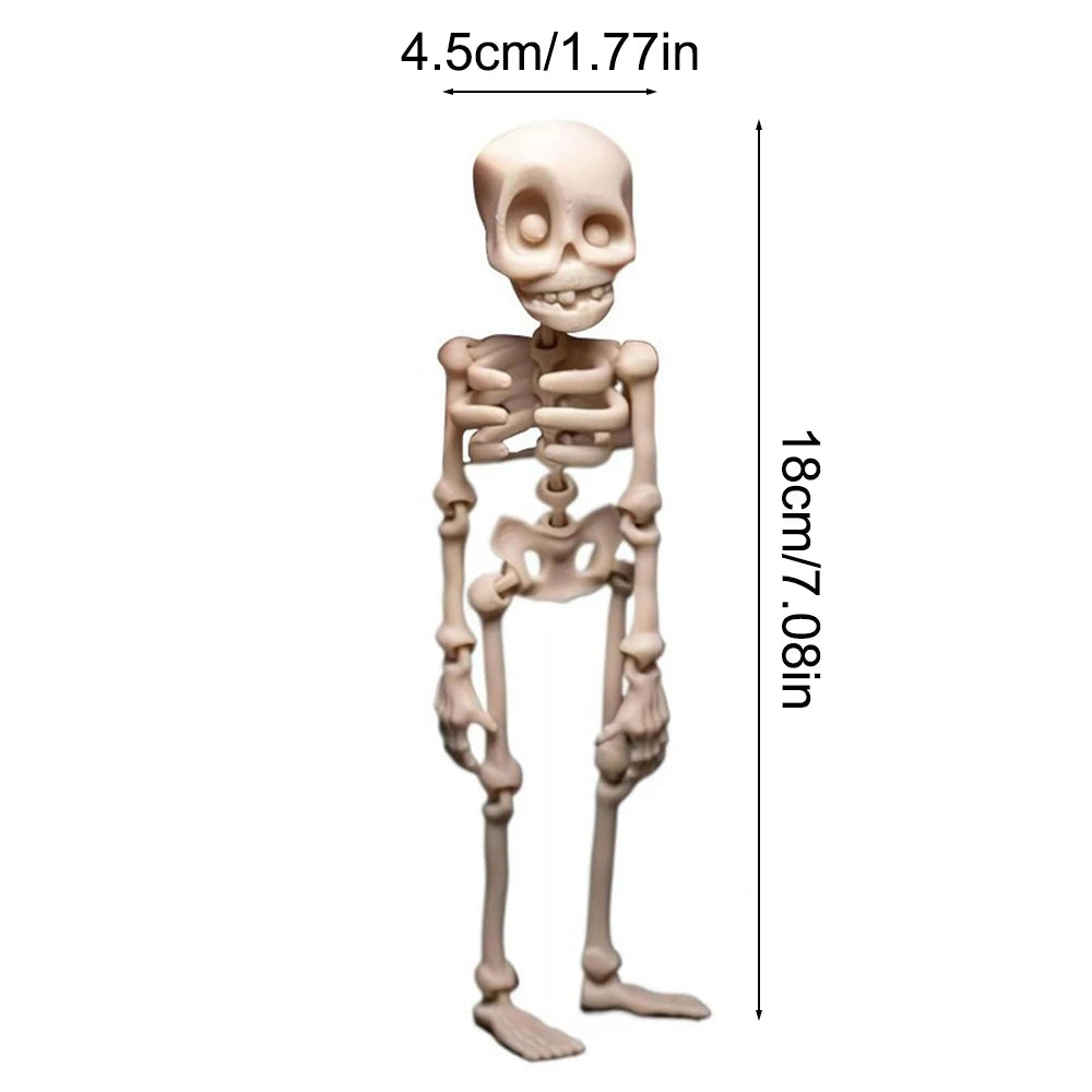 1Pc Magnetic Poseable Skull Fridge Magnet Funny Halloween Gift Easter Kitchen & Dining Decor Home Accessory, Quirky Decor Qme 1Pc style1