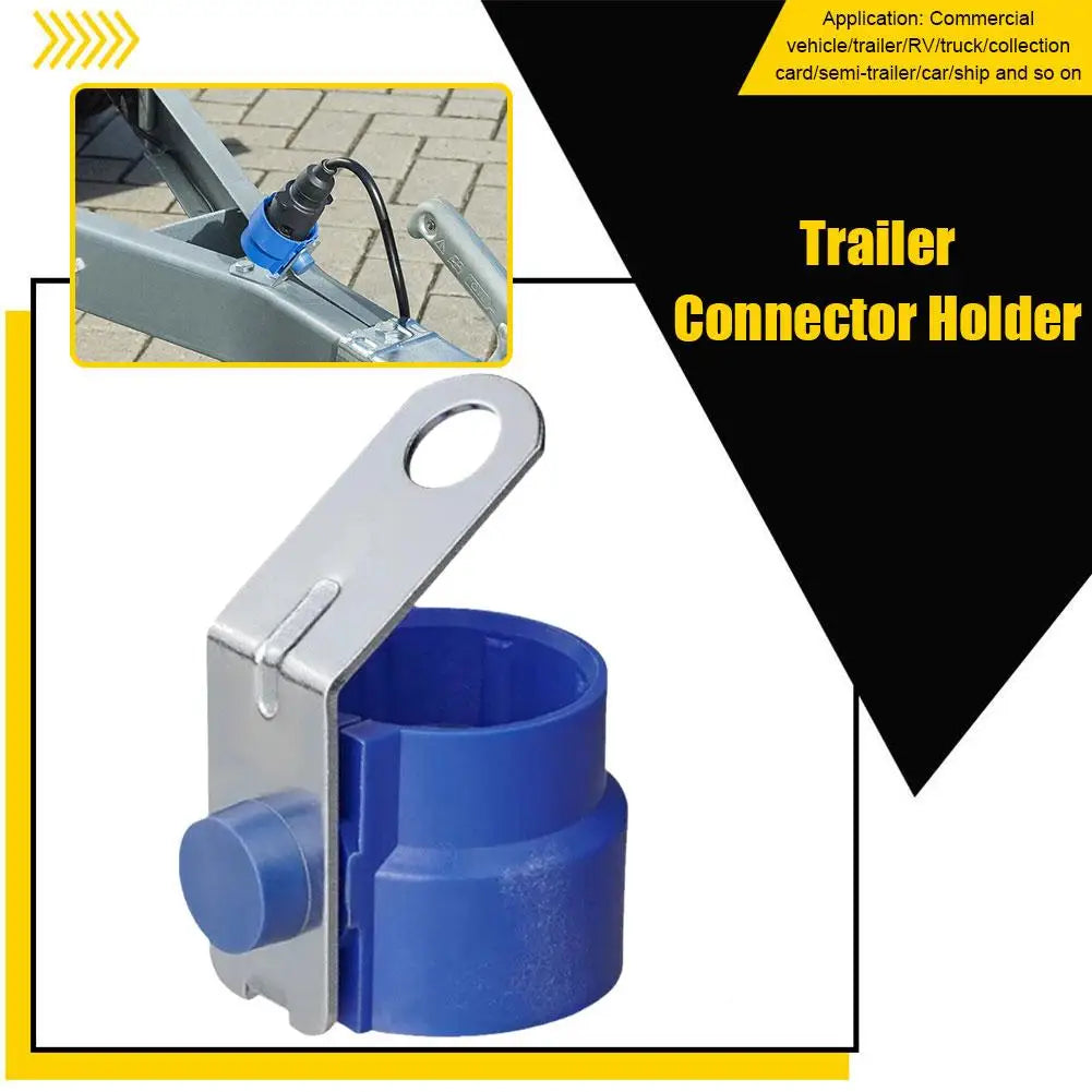 NEW Parking Cover Trailer Plug Holder For 7 And 13 Pin Trailer Plugs Connector Fixer Bracket For Trailer RV Truck Accessories Qme