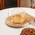 Round Shape Cheese Mousse Packing Boxes Food 4 6 8 Reusable Qme A6