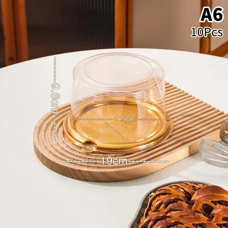 Round Shape Cheese Mousse Packing Boxes Food 4 6 8 Reusable Qme A6