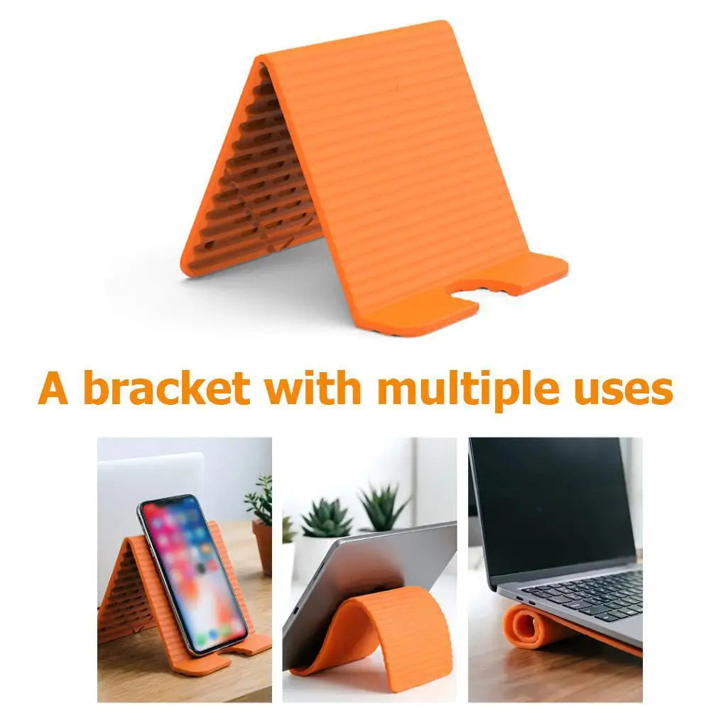 Portable Flexible Phone Stand Foldable Holder Desktop Tablet Laptop Qme