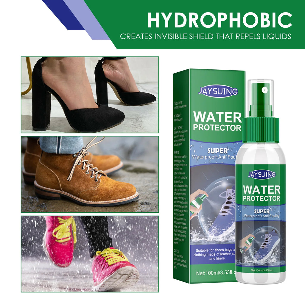 Shoe Waterproof Spray Stain Repellent Protection Shoe Anti-Oil Hydrophobic Coating Outdoor Protective Cover Shoe Protector Spray Qme