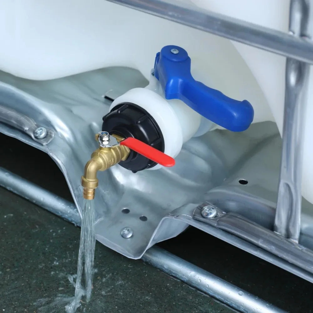 1/2'' 3/4'' Coarse Thread IBC Tank Tap Connecter Water Hose Coupling Adapter Garden and Home Valve Replacement accessory Qme