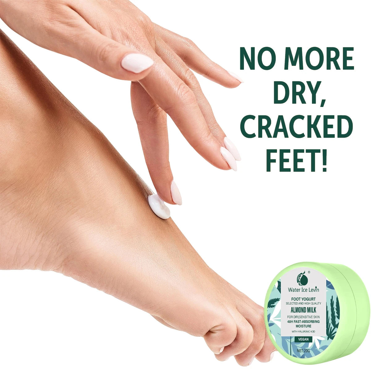 Ice Soothing Foot Care Cream, Menthol Cooling, Collagen Deep Moisturizing, Vitamin Antioxidant Qme