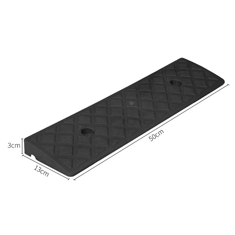 Plastic Kerb Ramp Non-slip Threshold 30 40 Height Cars Bicycles Qme black3cm