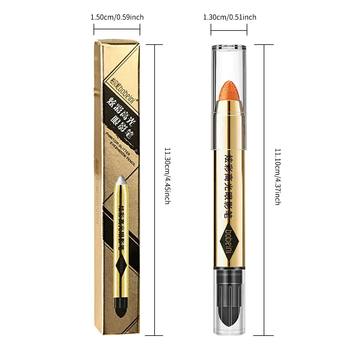 6 Colors Double-ended Eyeshadow Stick Waterproof Long-lasting Matte Qme