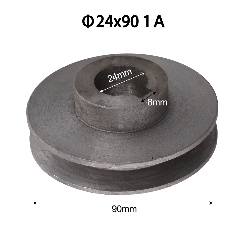 1 Pc V-Belt Pulley A Type Sinlge Slot Pulley Motor Wheel Cast Iron Dia Main Shaft Wheel Air Pump Parts Power Tool Accessory Qme