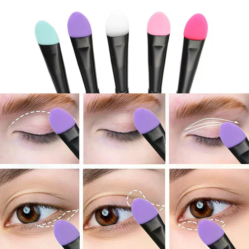 Soft Silicone Eyeshadow Brush Makeup Professional Facial Cosmetic Qme