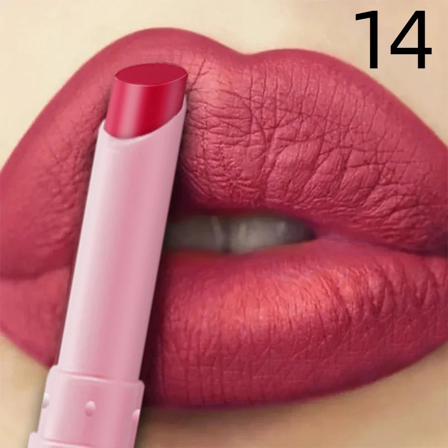 15 Cigarette Velvet Matte Waterproof Lipstick Long-lasting Lip Gloss Qme 14