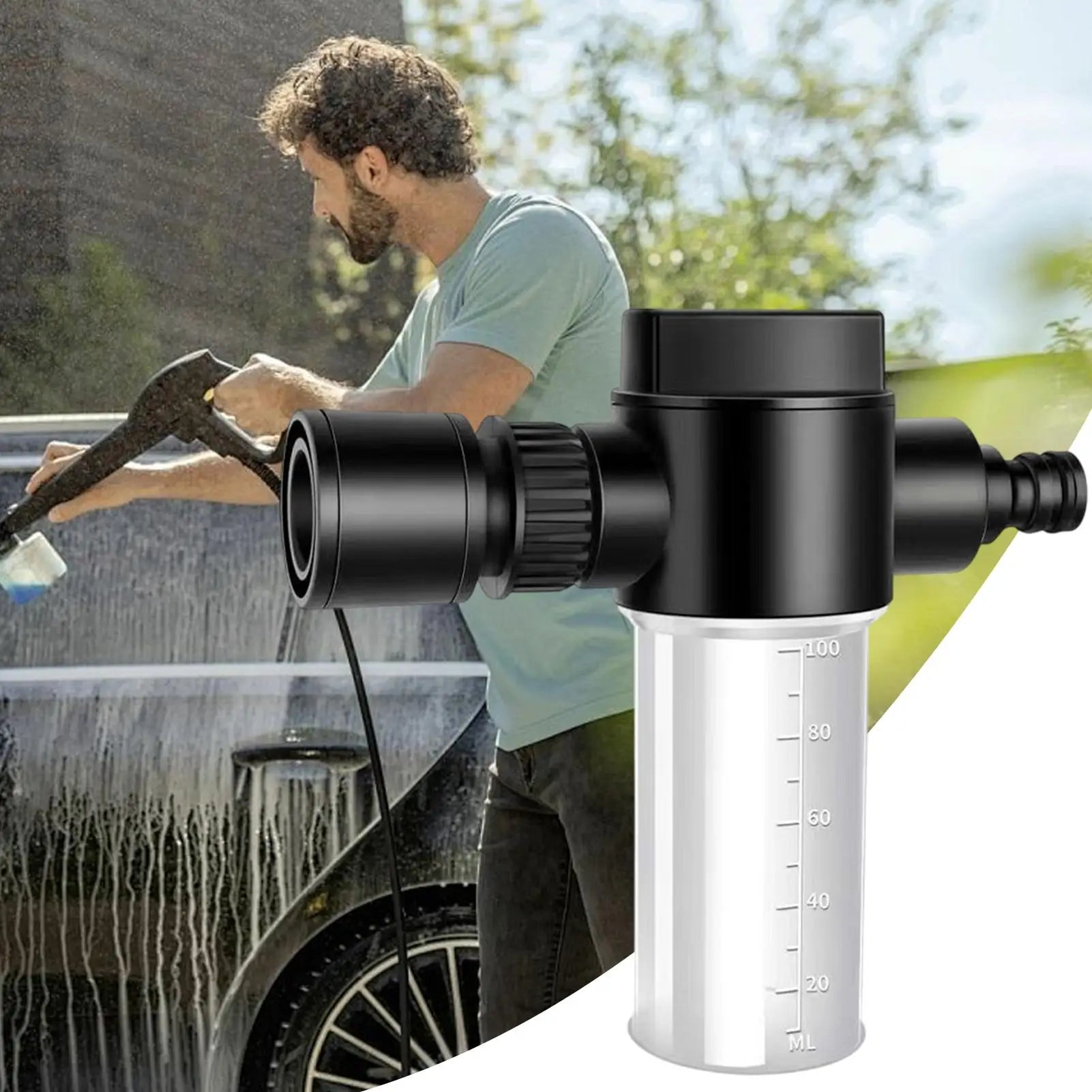 NEW Foam Sprayer for Water Hose 100ml Gardening Foam Hose Sprayer Adjustable Sprinkler with Scale Gardening Accessories Qme