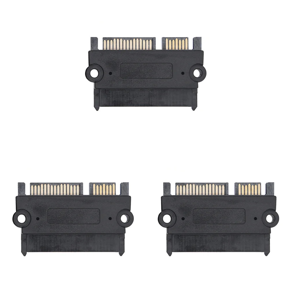 10-1PCS SATA Male To Female Power Data Converter 22Pin Power Data Adapter SATA To SATA Converter Qme 3PCS