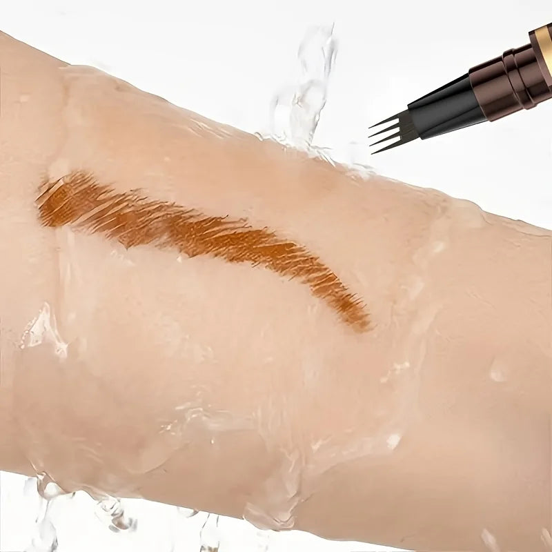 Liquid Four-pronged Eyebrow Pencil Extremely Fine Long-lasting Qme
