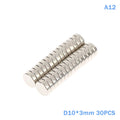30Pcs Round Magnets, Multi-Purpose Fridge Magnets for Whiteboard, Scientific Teaching Tools, DIY Crafts & Household Tool Storage Qme A12