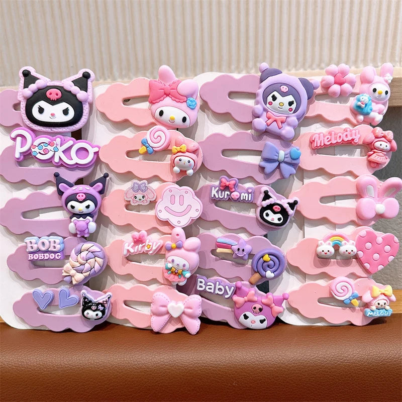 Cute Clownee-themed Cartoon Hair Clips Cute Hair Accessories for Students Side-Swept Bang Clips That Won't Damage Your Hai Qme