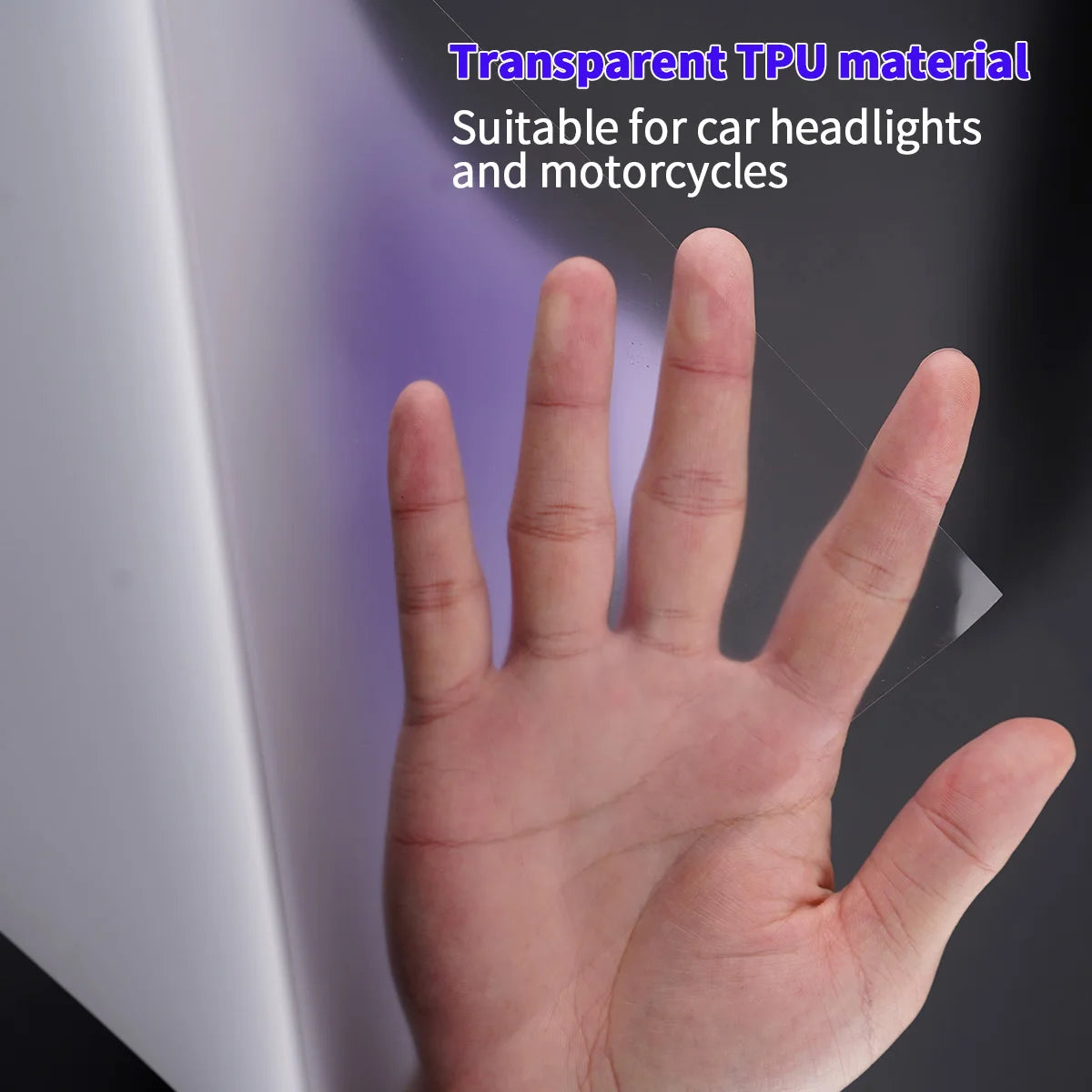 Intelligent UV Color Change TPU PPF Photochromic Car Headlight Film for Car Lamp DIY Motorcycle Qme