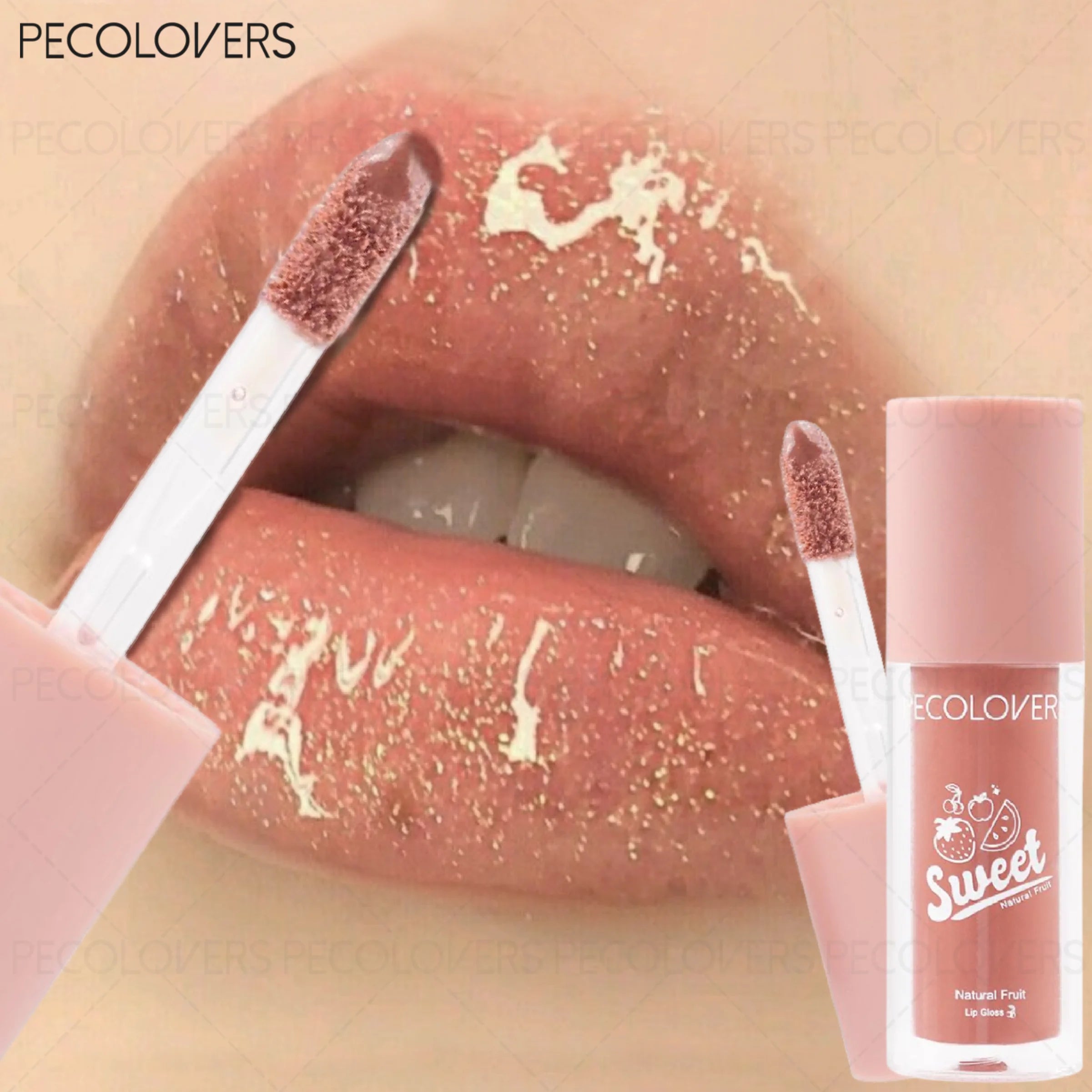 Arious Fruit Flavors Lip Gloss Multi-color Glaze Long-lasting Stain Qme