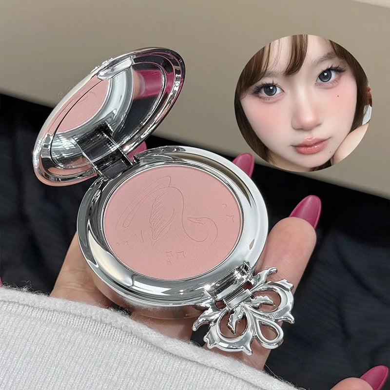 NICEKEY Pink Ballet Single Color Blush Powder Lasting Matte Monochrome Blush Whitening Delicate Blush Palette Contouring Shadow Qme