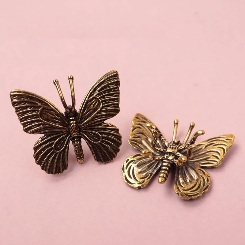 Antique Copper Insect Statue Home Decoration Craft Accessories Solid Qme