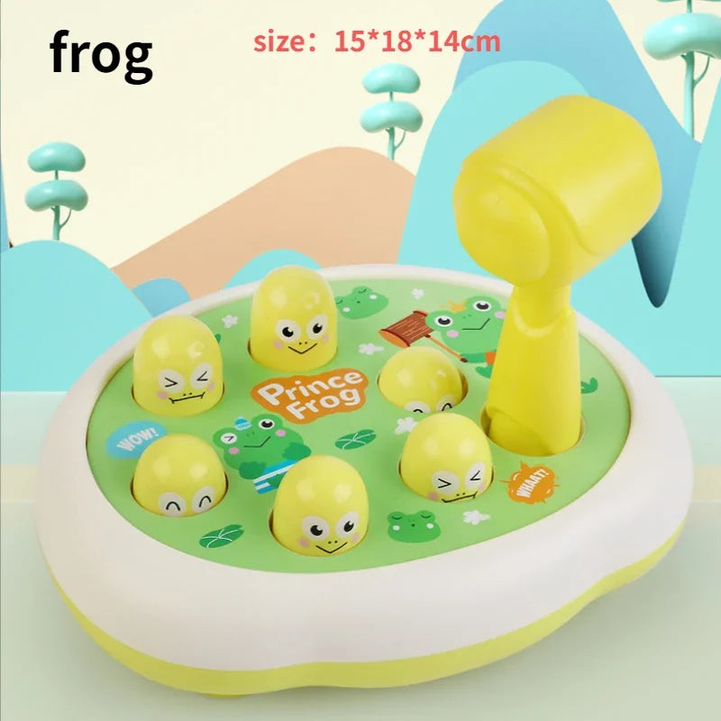 Cartoon Whac-A-Mole Montessori Baby Toy Toddler Educational Birthday Gift Animal Theme Knocking Game Parent Child Board Game Boy Qme Frog