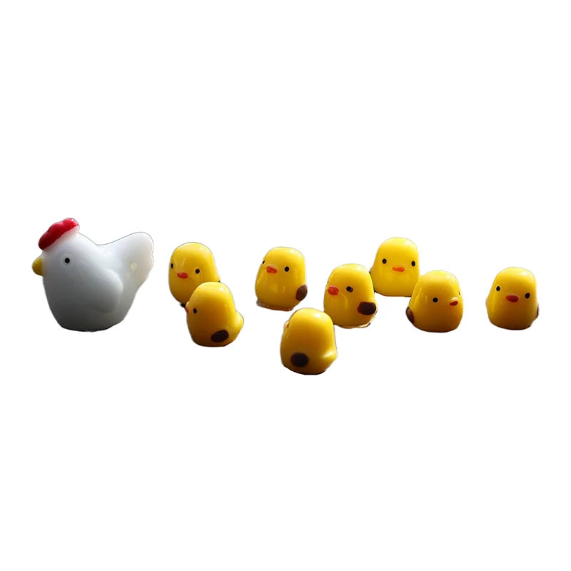 Cute Mini Chickens Car Dashboard Accessories Fun Chicks Rearview Qme