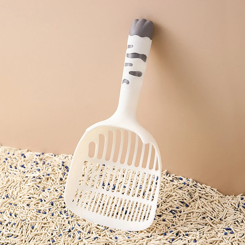 Cat Litter Scoop Plastic Cat Litter Shovel With Base Self Cleaning Cat Litter Box Shovel Kitten Toilet Clean Tools Cat Supplies Qme A1
