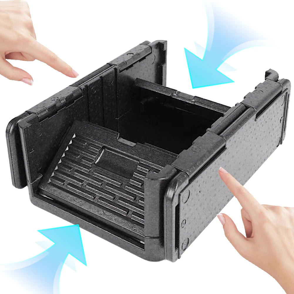Top Load Camping Insulated Box Lightweight Foldable Cooler Fresh Box Multipurpose Outdoor Storage Box for Catering & Transport Qme
