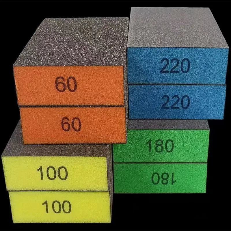 60 80 100 120 220 180 Coarse Medium Fine Grit Sanding Block Sander Qme 280
