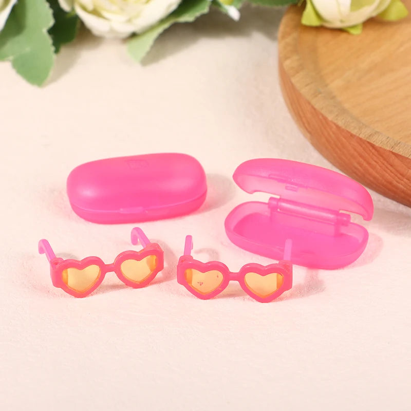 Dollhouse Mini Glasses Case Doll Bulk Toys Drip Glue Mobile Phone Qme