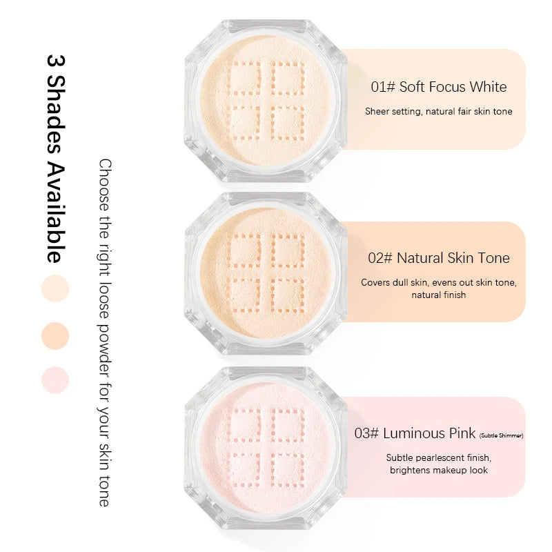 Waterproof Loose Baking&setting Powder Long Lasting Oil Control Matte Qme
