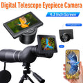 WiFi Telescope Camera Eyepiece 1080P Digital Eyepiece with 4.3 Inch IPS Screen for Astronomical Telescope Qme Default Title