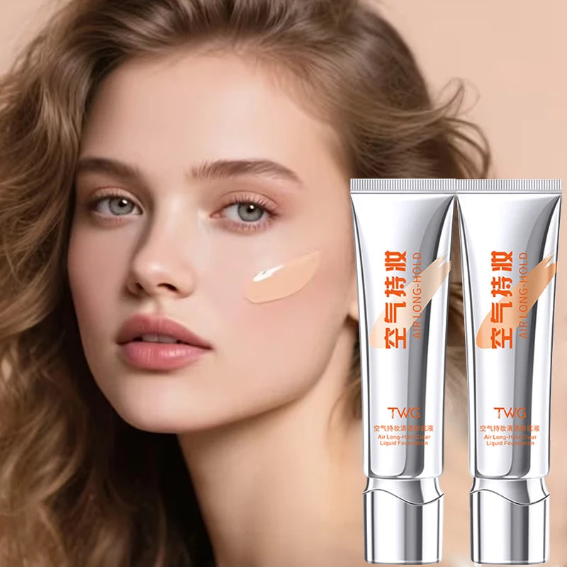 Clear Air Liquid Foundation Waterproof Sweat Proof Light Natural Fit Qme