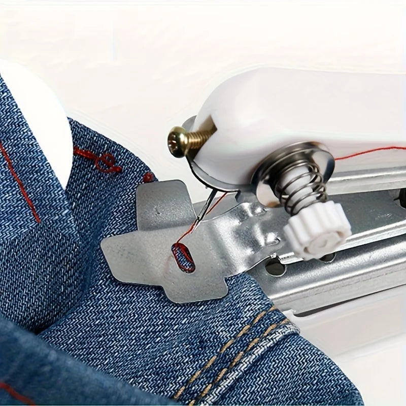 Portable Handheld Sewing Machine Set: Includes 1 Mini Sewing Machine, Which Is a Must-Have Equipment for Easy Emergency Repairs Qme