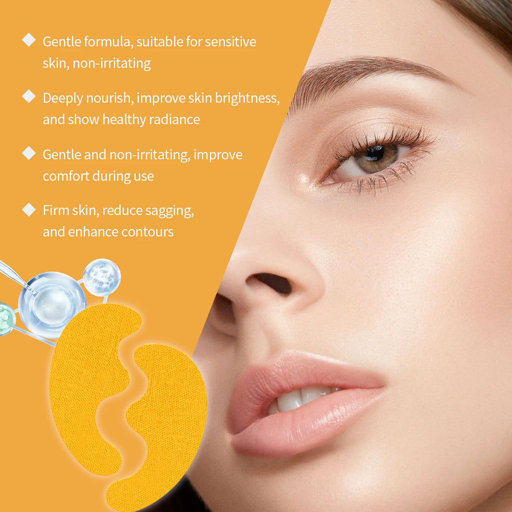 Nasolabial Fold Patch Face Lifting Sticker Fade Fine Lines Moisturizing Anti-Wrinkle Hydrating Daily Use Skincare Essential Qme