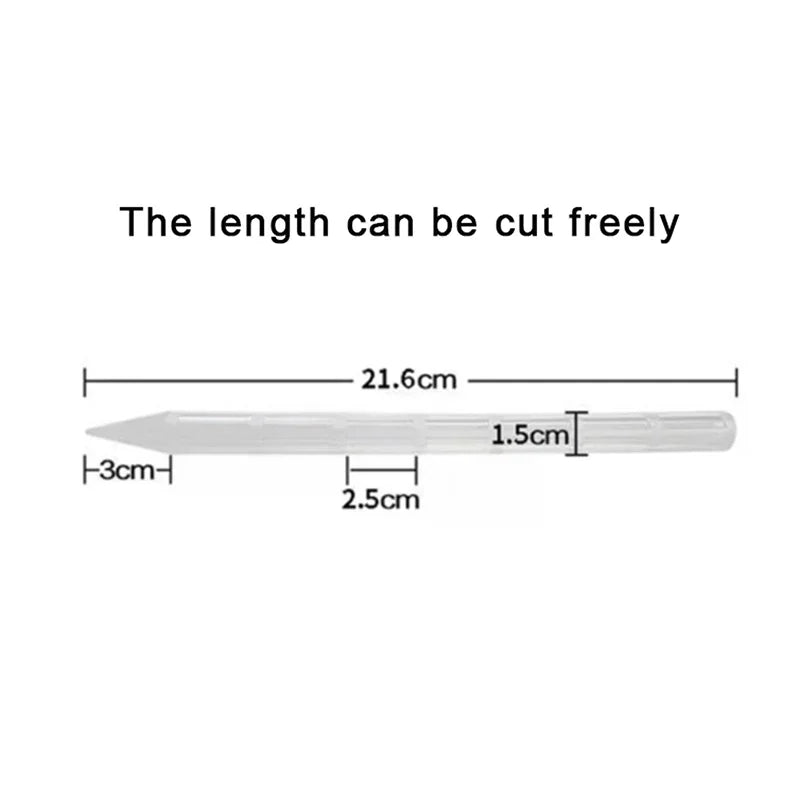 3/5/10Pcs Soil Air Circulation Tubes For Plants Durable Plastic Plant Root Ventilation Tubes Transparent Drainage Pipes Qme