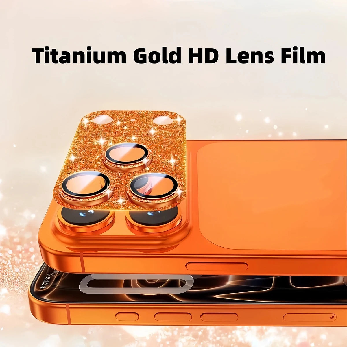 Luxurious Shiny Camera Lens Protective Film Suitable Liphone 17 Max Qme