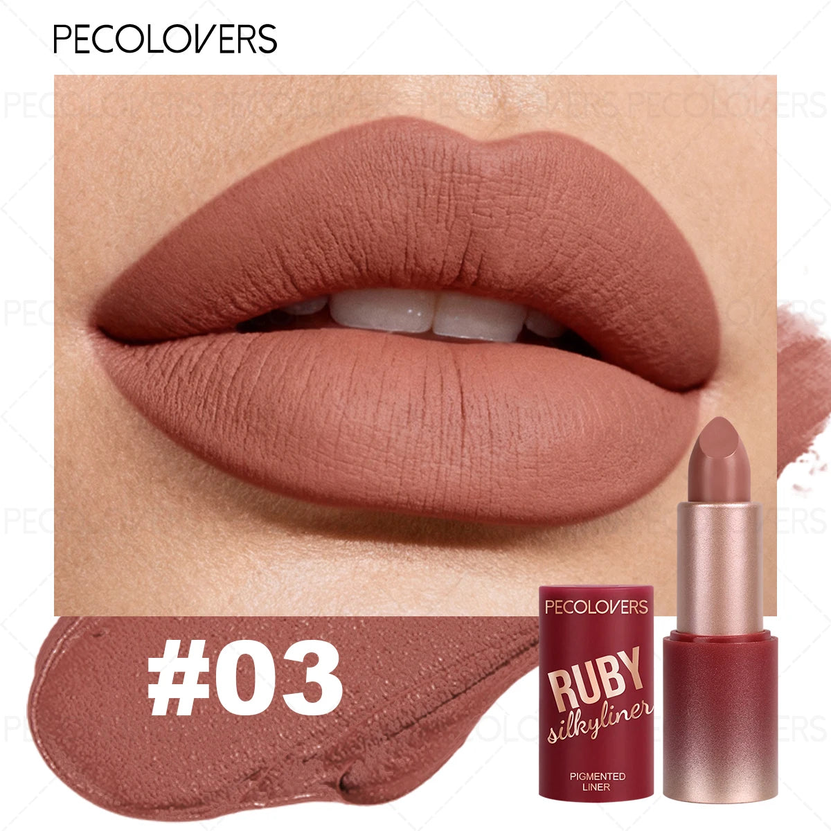 Red Tube Lipstick Rendering Series Waterproof Non-drying Suitable Qme 03