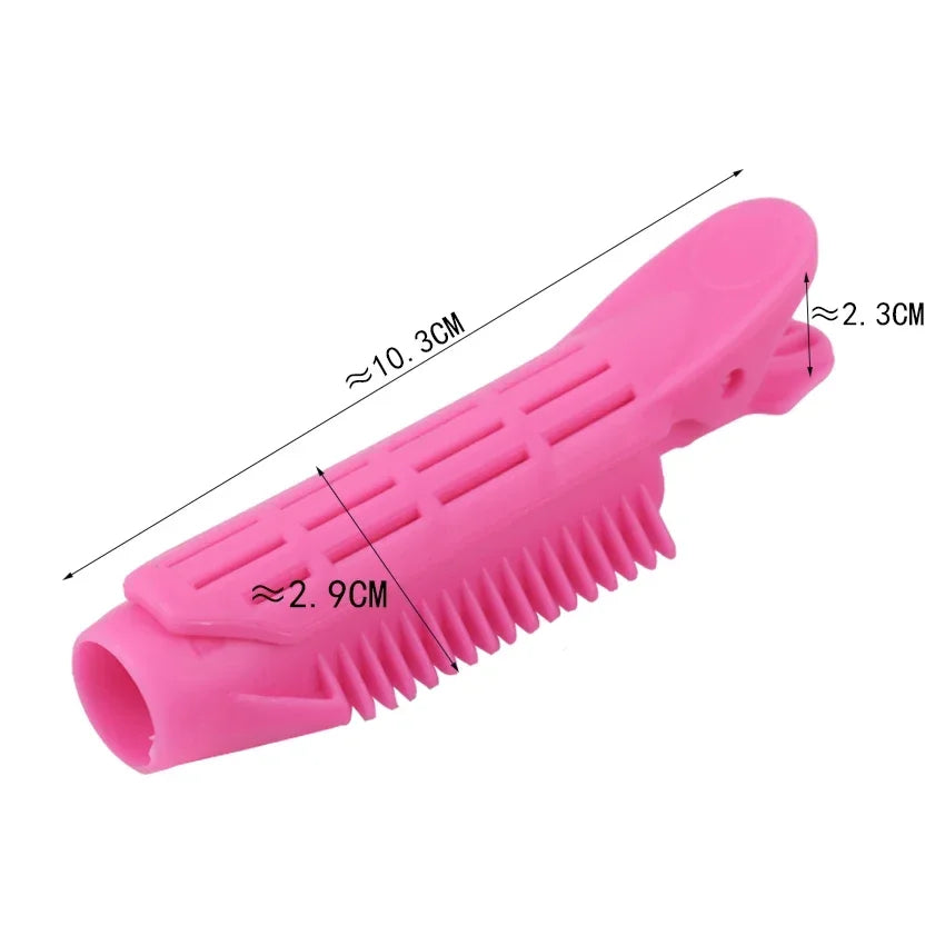 5 Pcs Magic Hair Care Rollers Hair Roots Candy Color Natural Fluffy Clip Sleeping No Heat Plastic Hair Curler Styling Tools Qme
