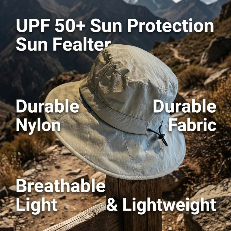 Quick Dry Fisherman Hat Unisex Summer Outdoor Cap Beach Camping Qme