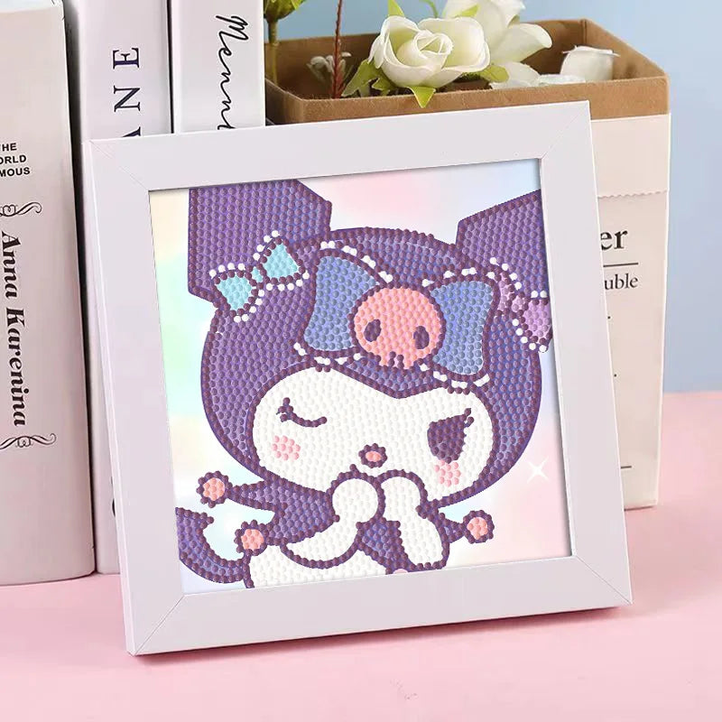 Hello Kitty Kuromi Diamond Painting DIY Craft Frame Cartoon Students