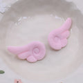 1 Pair Angel Wings Brooch Japanese Sweet Y2K Plush Bag Hat Clothes Qme A2