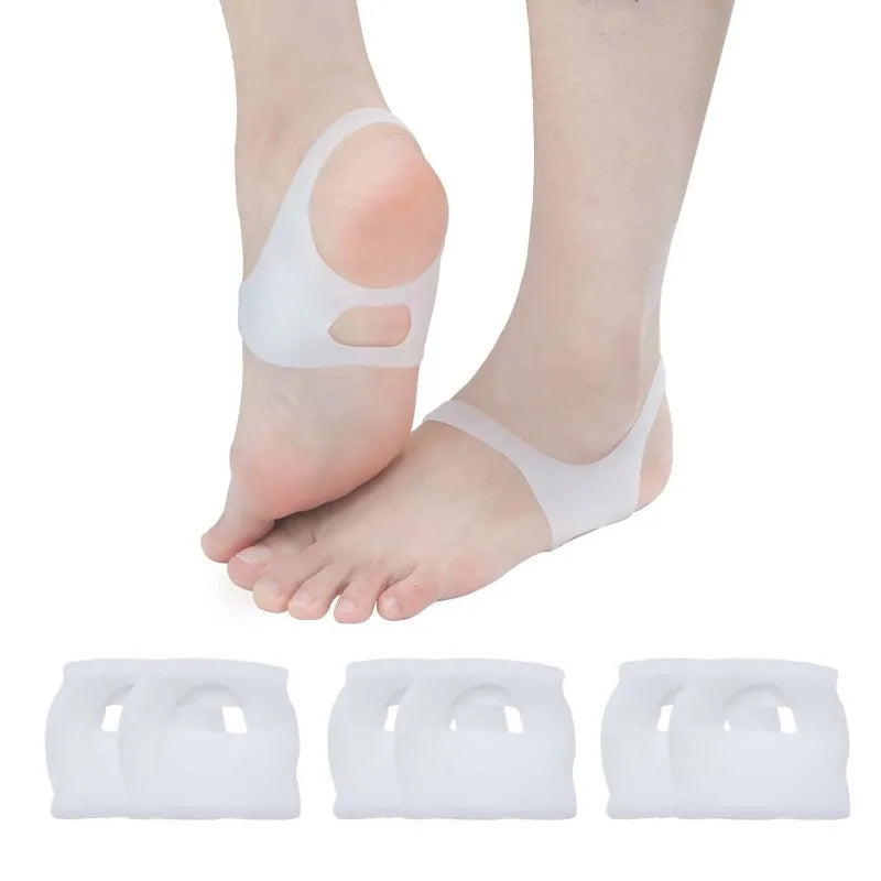 O-type Foot Support Insoles Pads No Slip Shoes Men Women Silicone Qme
