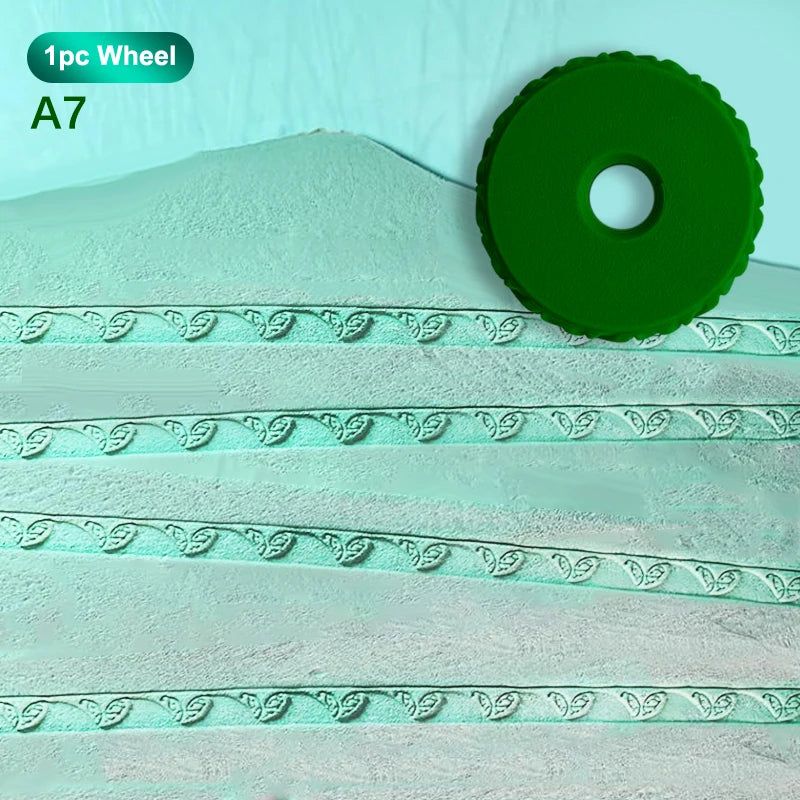 Clay Stamp Roller Ceramic Texture Wheel Geometric Flower Patterns DIY Clay Tools Body Painting Stamps Durable Art Decor Qme A7