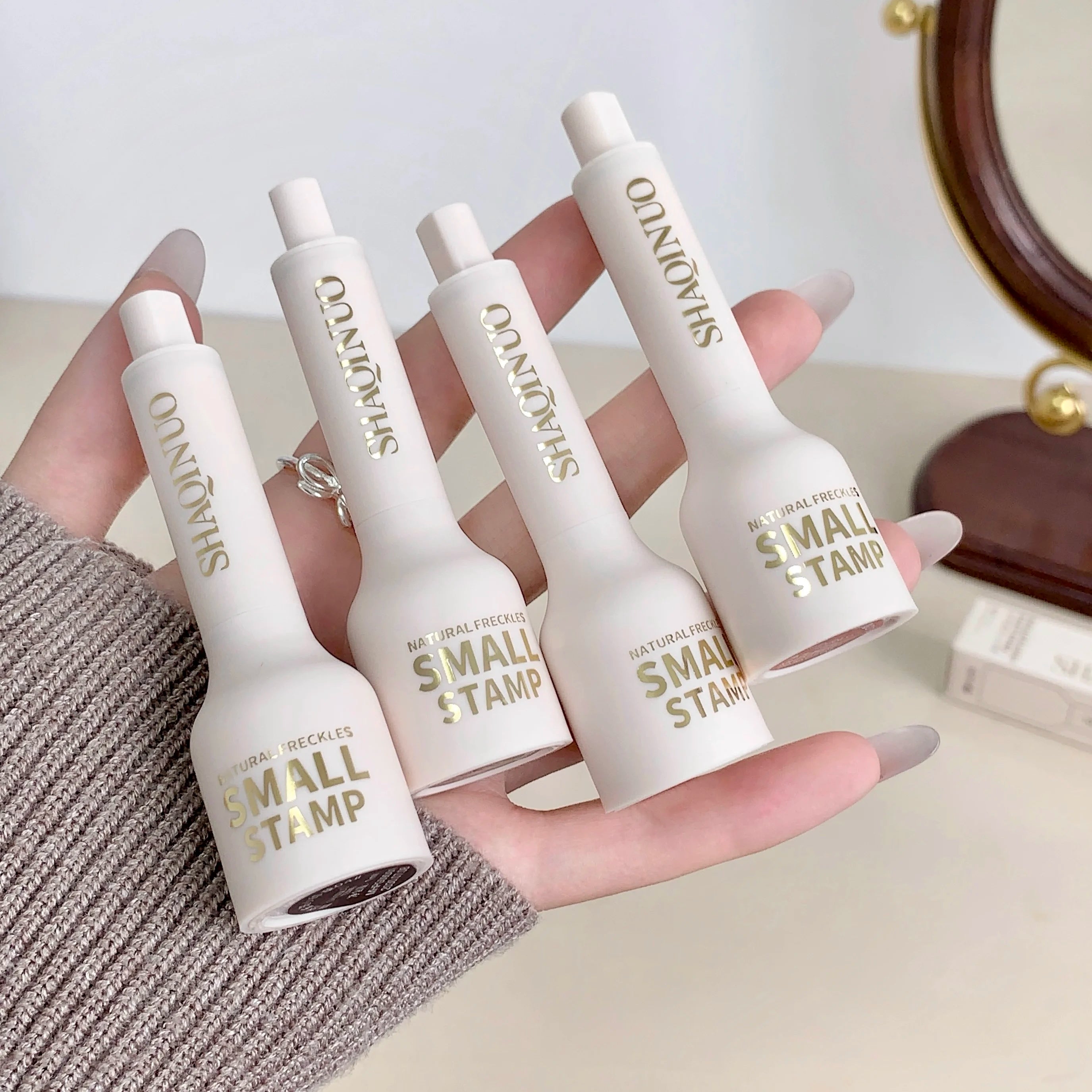 Liquid Air Cushion Freckle Stamp Pen SHAQINUO Five-point Head Natural Qme