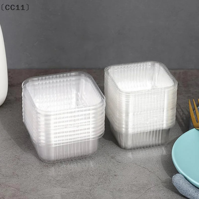 CC11100pcs Square Moon Cake Trays Mooncake Packaging Box Without Qme