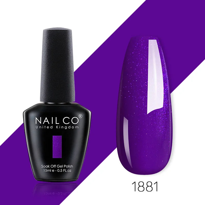 NAILCO 85 Colors Nail Gel UV LED Lacquer Manicure Varnish Hybrid Semi