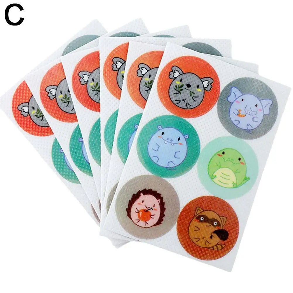 36/144Pcs Baby Mosquito Repellent Stickers Cartoon Patch Non-Toxic Natural Essential Oil Insect Bug Protector for Infants Toddl Qme C