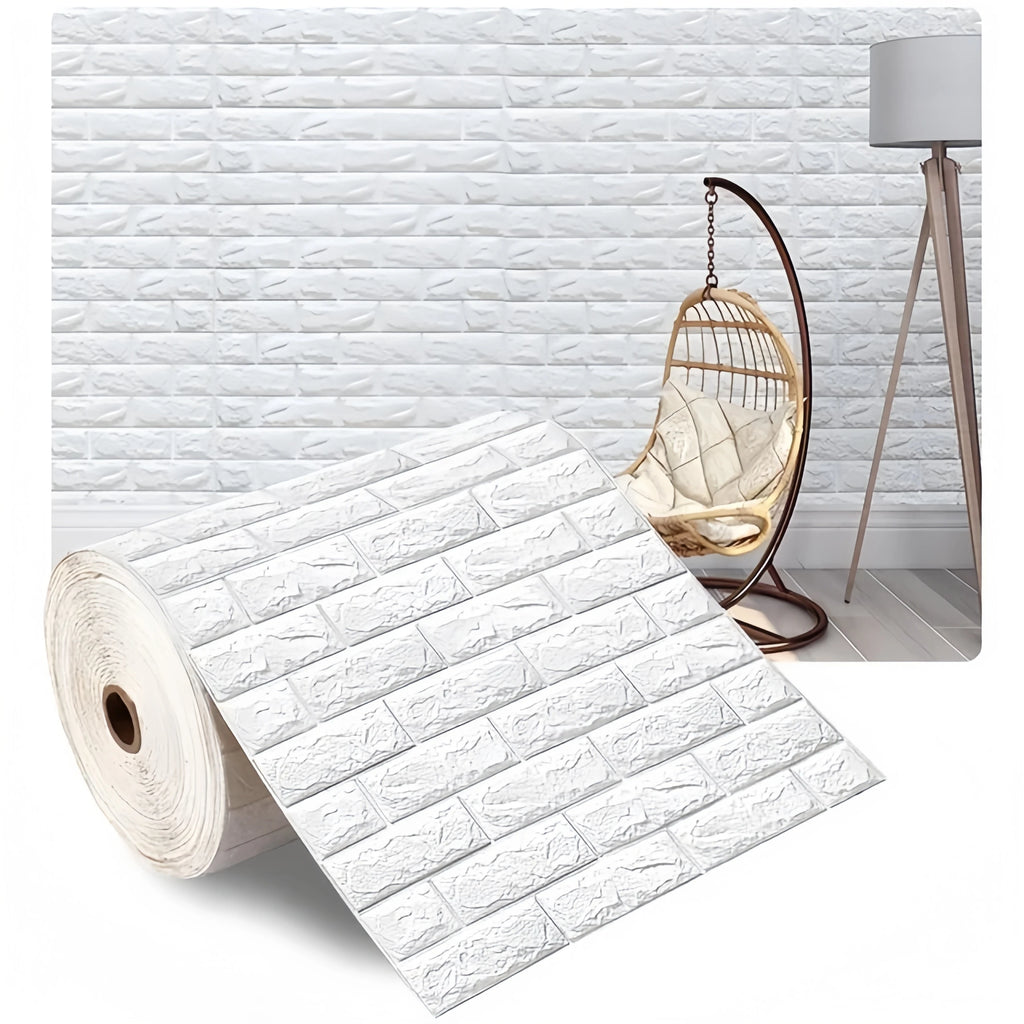 Waterproof 3D Brick Wallpaper 77cmx70cm Self Adhesive Wall Sticker Qme